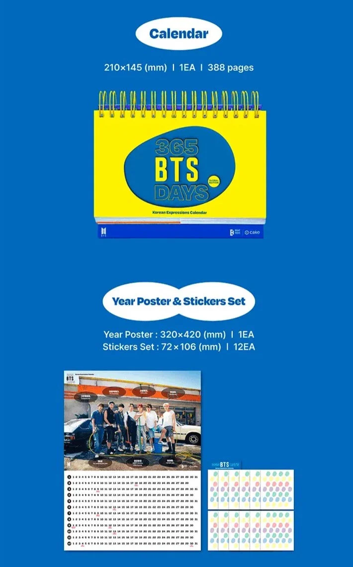BTS - 365 BTS DAYS (KOREAN EXPRESSIONS CALENDAR) - Image 4